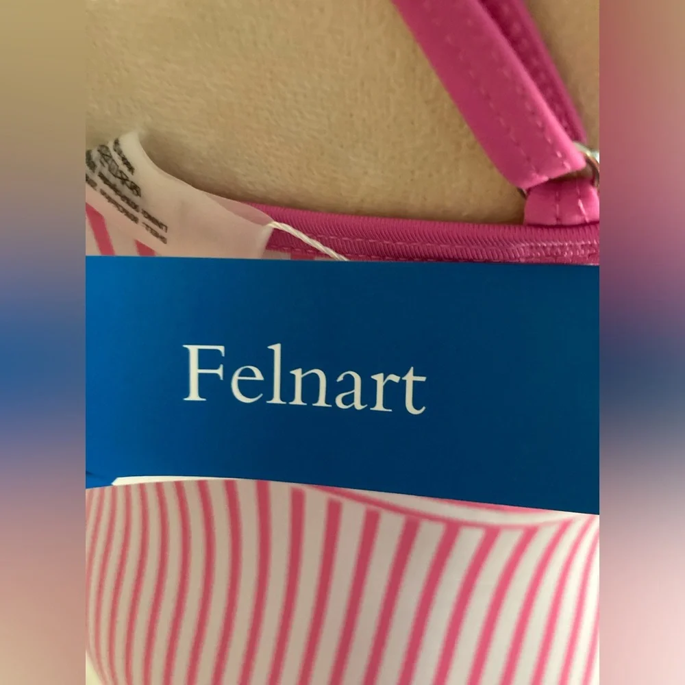 Felnart Pink and White One Piece Swimsuit - Picture 5 of 6